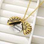"You Are My Sunshine" Sunflower Necklace