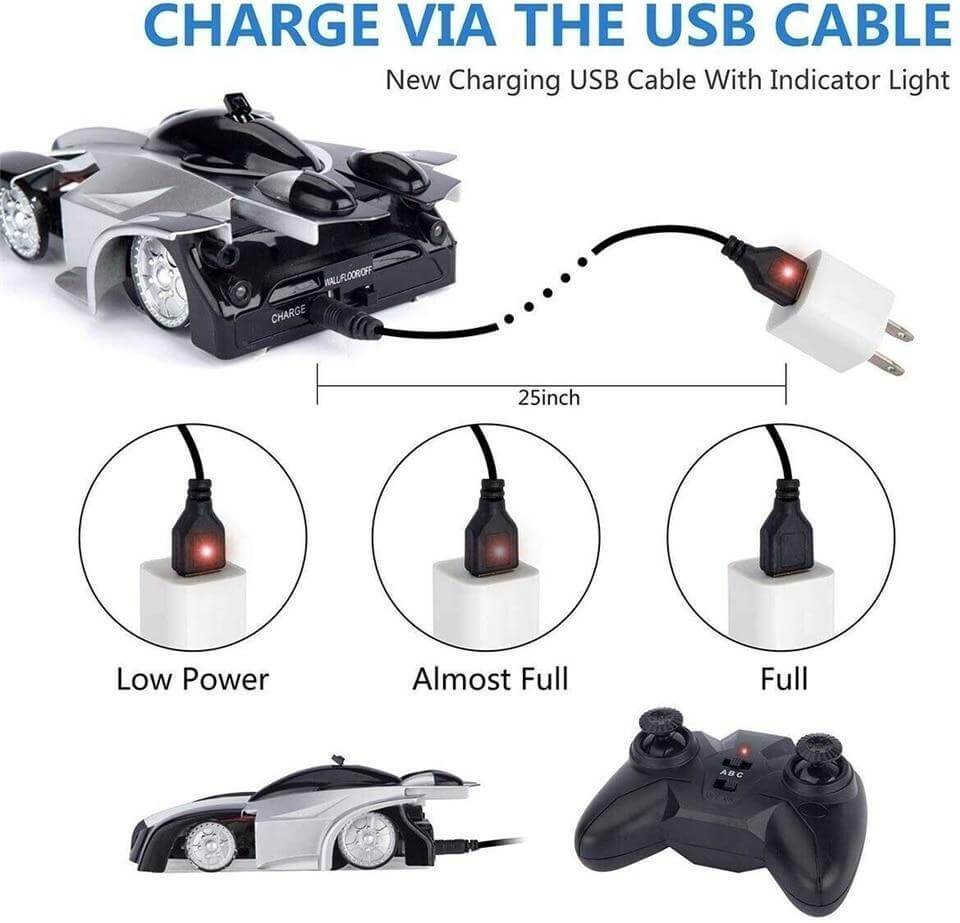 Wireless Wall Climbing Car