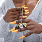 "You Are My Sunshine" Sunflower Necklace