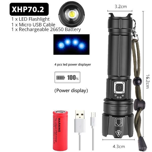 Rechargeable Tactical Zoom Flashlight