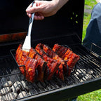 Pit King™ Stainless Steel Non-Stick BBQ Rib Rack