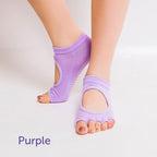 YogaYoga Non-Slip Toeless Yoga Slipper Socks