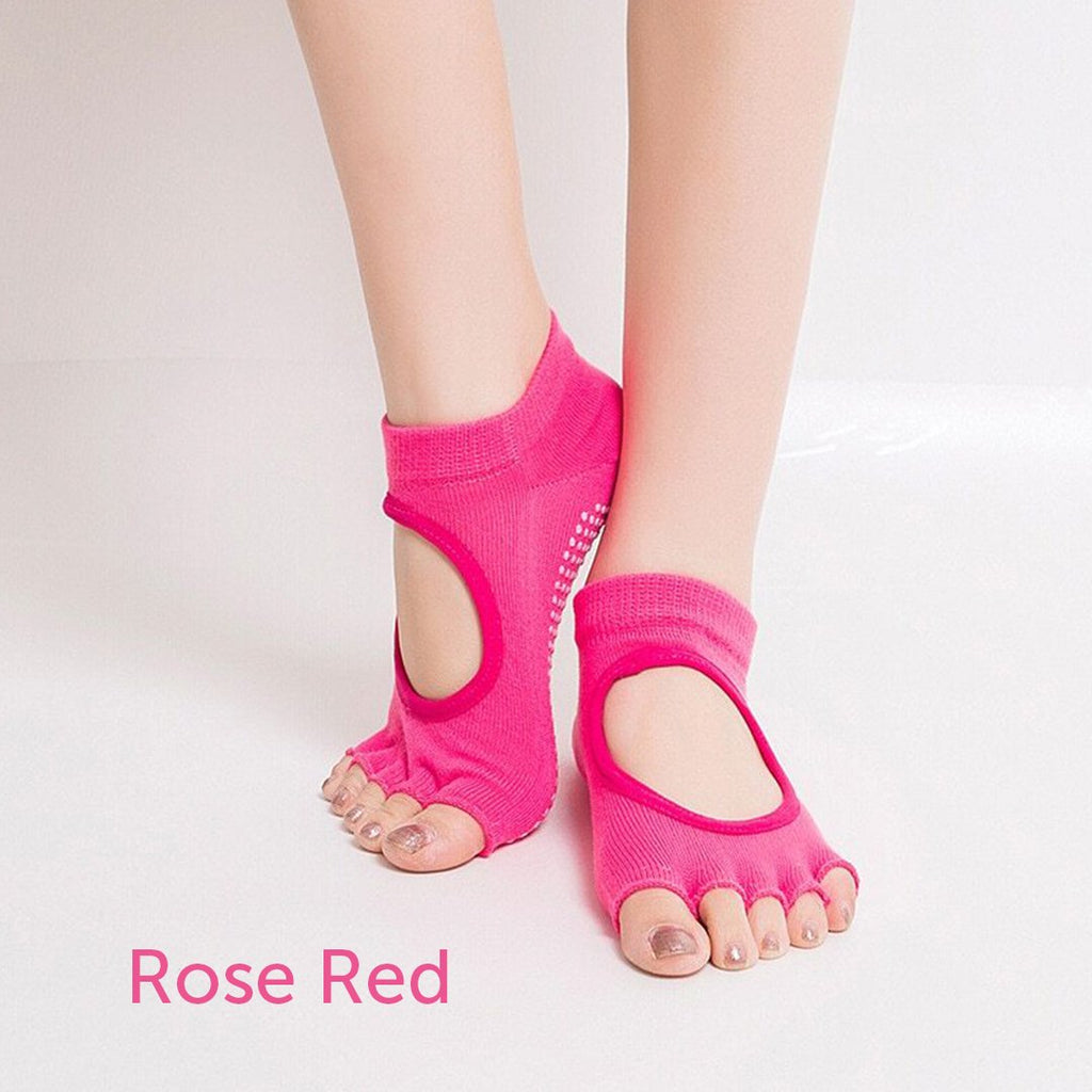 YogaYoga Non-Slip Toeless Yoga Slipper Socks