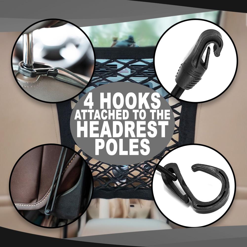 Universal Elastic Mesh Car Organizer and Divider