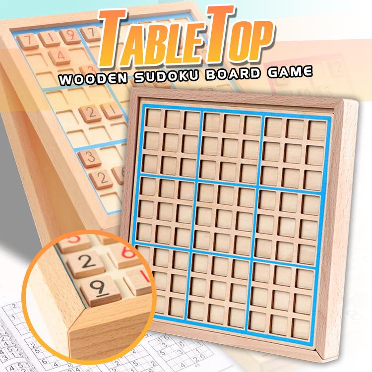 TableTop Wooden Sudoku Board Game