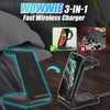 Wowwie 3 In 1 Fast Wireless Charger
