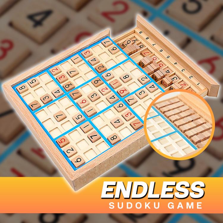 TableTop Wooden Sudoku Board Game