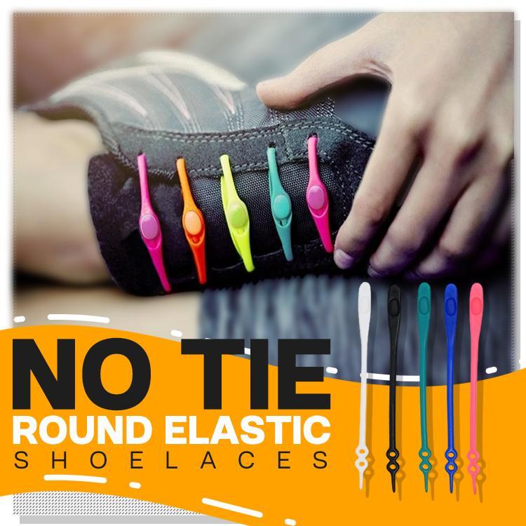 No Tie Round Elastic Shoelaces