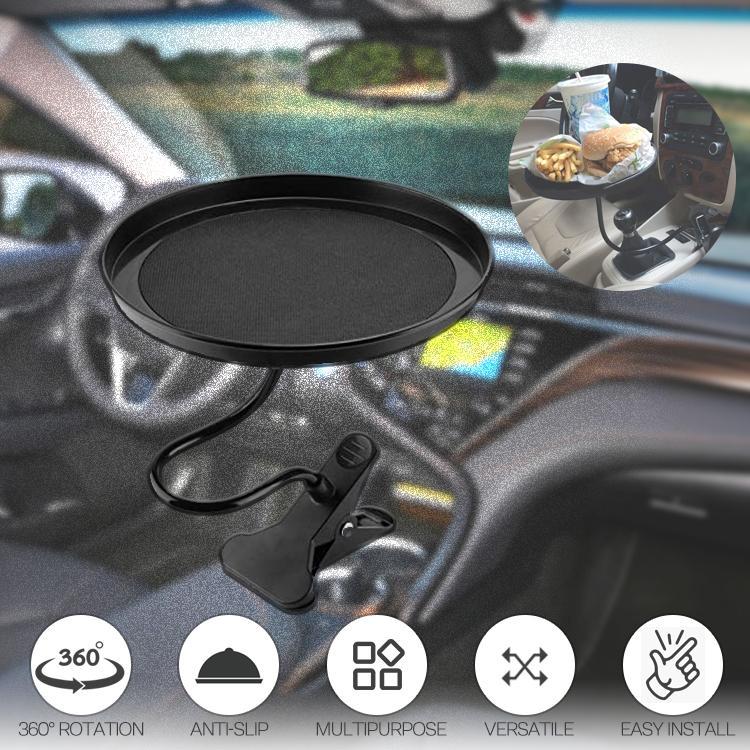 Car Food Tray with Clamp Bracket