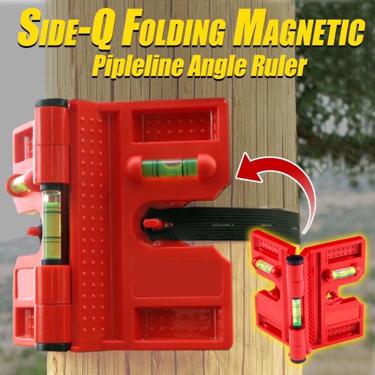 Side-Q Folding Magnetic Pipeline Angle Ruler