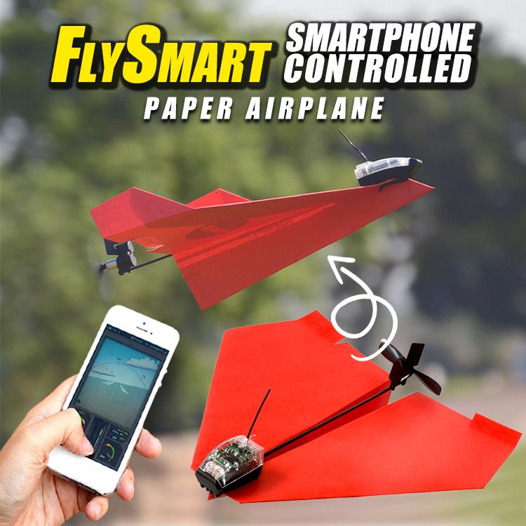 FlySmart Smartphone-Controlled Paper Airplane