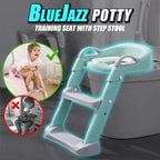 Blue Jazz Potty Training Seat With Step Stool