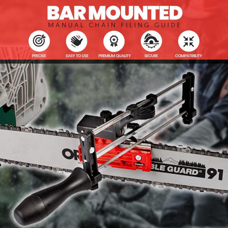 Bar Mounted Manual Chain Filing Guide