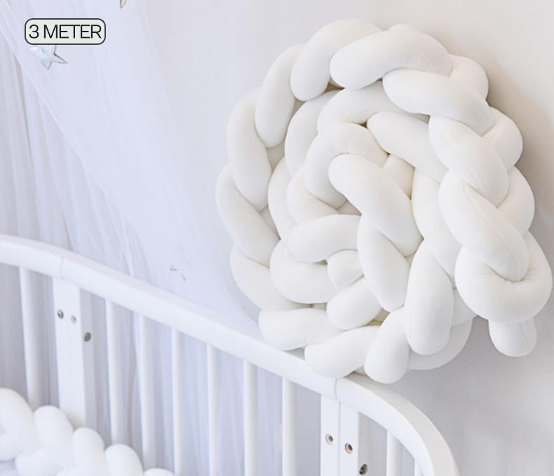 Braided Baby Crib Bumper